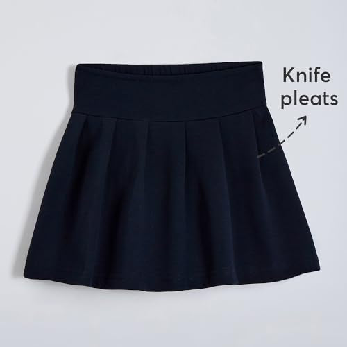 Hopscotch Girls Navy Full Sleeves 2-Pc Bow Applique Skirt Set For Age (4-5 Years)