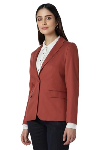 Van Heusen Women's Blazer (VWBZFRGFQ75964_Red
