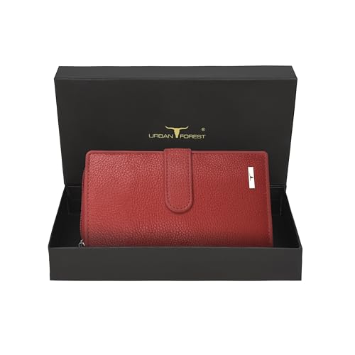 URBAN FOREST Stella Red Leather Wallet for Women