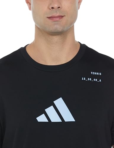 adidas Men M Tns Cat G T Sports T-Shirts, Black, Large