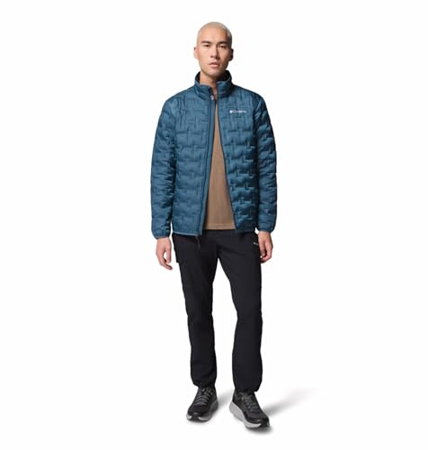 Columbia Men Teal HEAT SEAL Delta Ridge II Down Jacket, M