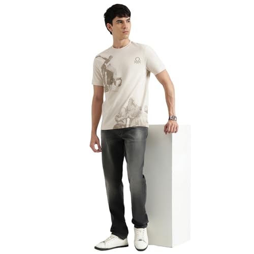 United Colors of Benetton Men's Straight Jeans (25A4KNJE1428I901_Grey