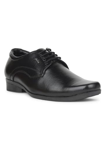 Bata Mens Flat Uniform Dress Shoe, Black, 6 UK