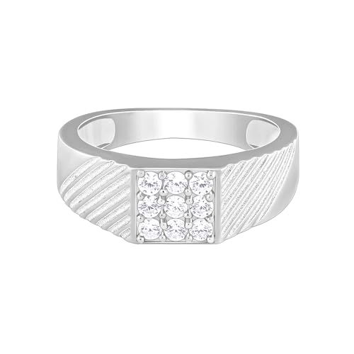 GIVA 925 Silver Steezy Ring For Him, Fixed Size, Indian -17 | Gifts for Men and Boys | With Certificate of Authenticity and 925 Stamp | 6 Months Warranty