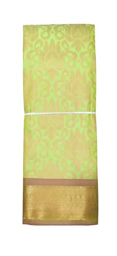 SREE KUMARAN Women's Kanchipuram Kubera Brocade Silk Pure Pattu Sarees With Blouse