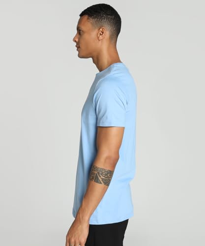 Puma Men's Graphic Print Slim Fit T-Shirt (679423_Day Dream