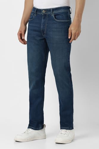Van Heusen Men's Regular Jeans (VXDNCBTFC06335_Navy