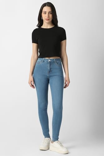 Women Blue Mid Wash Jeans