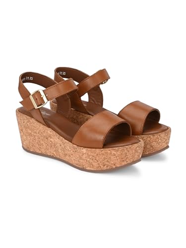 Delize Tan Light Leather women lightweight, leather, clog sandals 62641A-41
