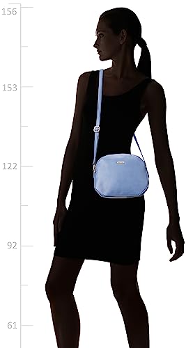 Fastrack Women’s Structured Chic Crossbody Bag With Top Zip (Steel Blue)