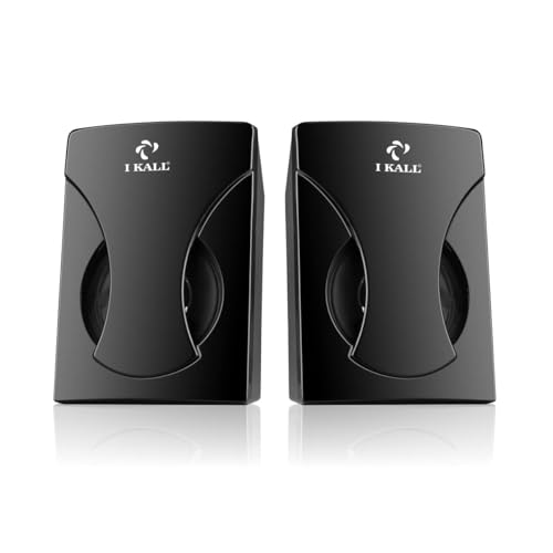 IKALL IK44 2.1 Bluetooth Home Theatre Speaker System - High Power Sound, Remote, Elegant Design (Black)