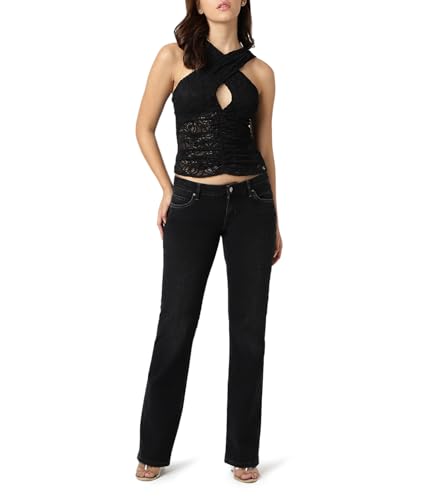 GUESS Women's Top W3YP19 KBU40 JBLK Black, Jet Black A996, XL