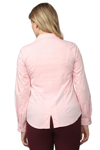 Allen Solly Women Pink Solid Long Sleeves Shirt