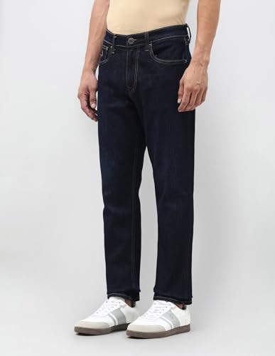 U.S. Polo Assn. Denim Co. Men's Cole Comfort Cropped Fit Blue Jeans (UDJEN1910_Blue_40)