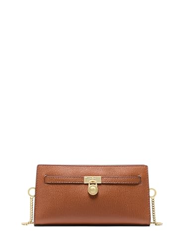 Michael Kors Hamiton Extra Small Convertible Crossbody Bag, Gold-tone Hardware/Urbino Leather/Luggage, One Size, Hamiton Extra Small Convertible Crossbody Bag