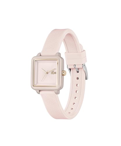 Lacoste Lacoste.12.12 Flow Qtz Basic Pink Square Dial Women's Watch|Silicone Material|Multi Color Band - 2001388