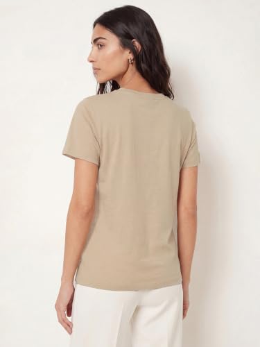 Max Women Graphic Print T-Shirt (Beige_XL)