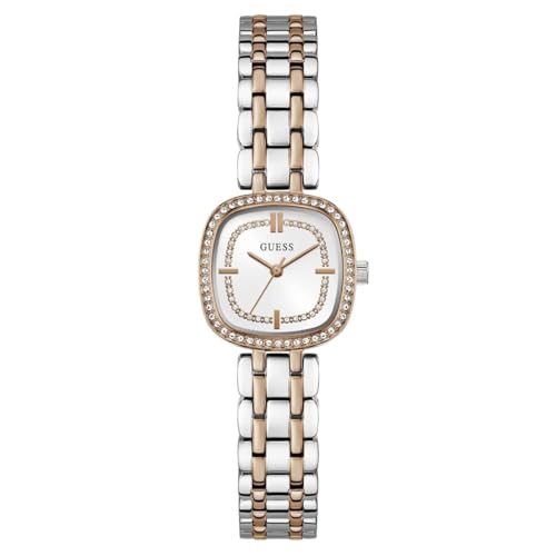 GUESS Square 25mm White Dial Analog Women Watch - GW1018L5