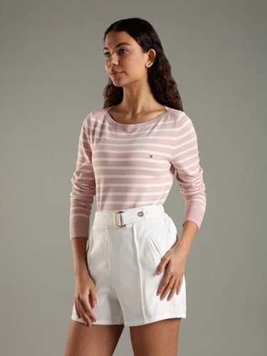 Tommy Hilfiger Regular Fit Cotton Boat Neck Sweater