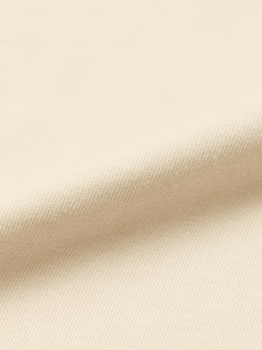 The Souled Store Serendipity Women and Girls Short Sleeves Round Neck Cream Embroidered Cotton Oversized Premium Fabric Breathable Oversized T-Shirt