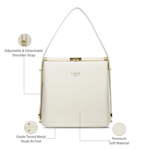 Lavie Luxe Women's Glare25 Frame Satchel Handbag | Satchel Bag For Work | Ladies Purse | Stylish Shoulder Bag | Gift For Women