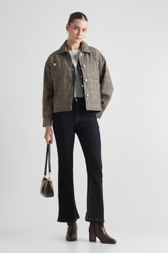 Women Multi Checked Casual Jacket