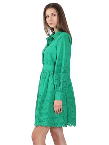 VERO MODA Women's Green Fit and Flare Dress