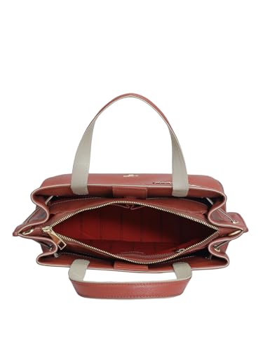 Da Milano Genuine Leather Brown Satchel (01563) (Medium)