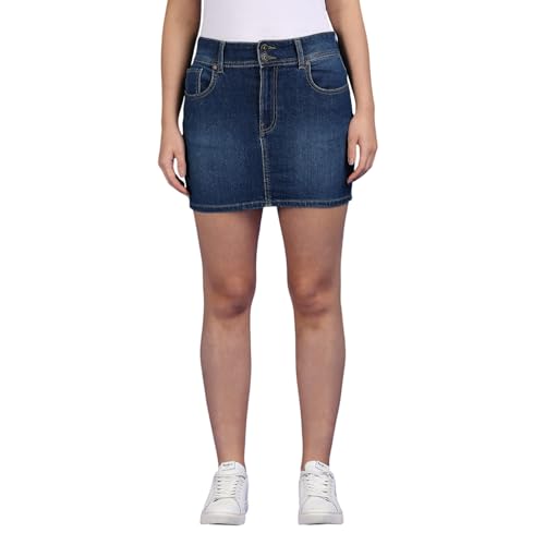 Pepe Jeans Dark Blue Mid Waist Mini Denim Skirt