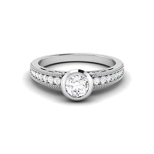 Avsar Jewellery 14k (585) White Gold Ring for Women