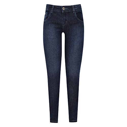 Gini & Jony Girls 5 Pocket Mild Wash Jeans (Denim_12-24 Months)