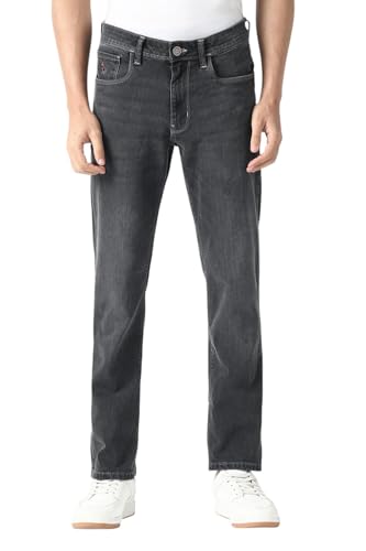 Van Heusen Men's Slim Jeans (VXDNCPOFU23559_Black