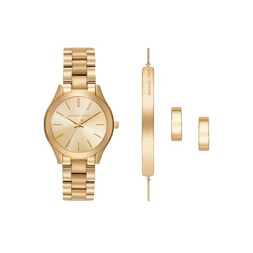 Michael Kors Slim Runway Silver Watch Set MK7563SET