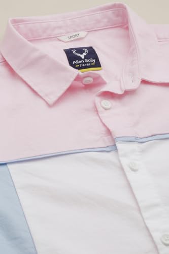 Boys Pink Patterned Casual Shirt