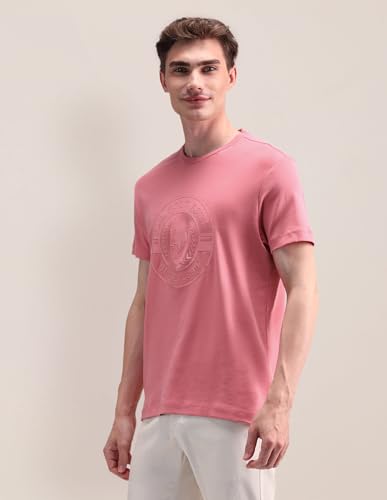 U.S.POLO ASSN. Men's Logo Fitted T-Shirt (USTSH2051 Pink