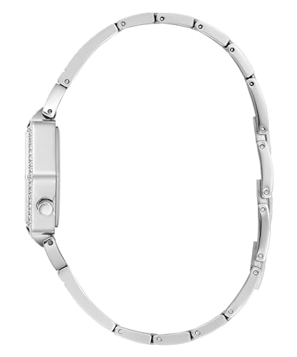 GUESS Gb Audrey Women Silver Tone Tonneau Dial Analog Watch - GW0680L1