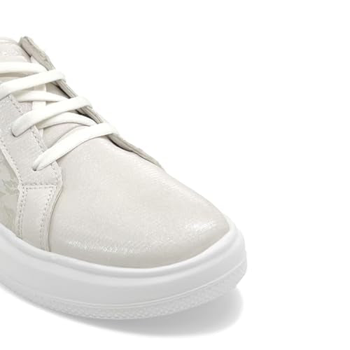KazarMax Premium AERO Kicks Women Beige Party Sneakers -7 UK