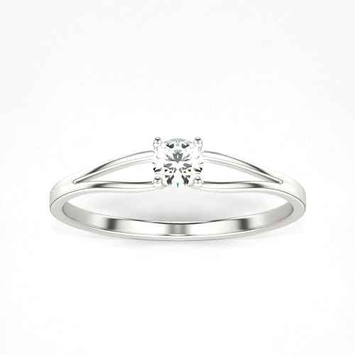 VALANOVA Sterling Silver & Certified Lab Grown Diamond 0.17cts | Ring For Women/Girls | Stylish & Elegant | VGR0357 | Ring Size: 11