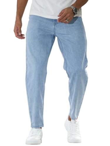 Tagas Men's Tapered Fit Jeans |Carrot Fit Jean's for Men| High Rise Stretchable Casual Jean:s|Relax Fit Denim for Man| Narrow Bottom Jean s for (Mens)|for Casual Jeans for Men