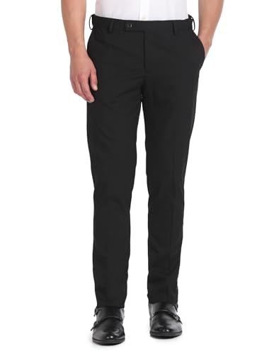 Arrow Mid Rise Patterned Trousers Black