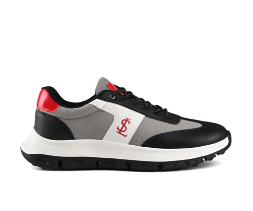 LOUIS STITCH Men’s Crimson Red Lightweight Sport Shoes | Elastic Laces Sneaker and Casual Wear | Perfect for Casual, Gym & Travel Wear | LS-AT-MP | UK-11