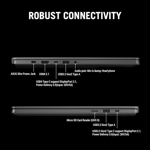 ASUS ROG Zephyrus G14,AMD Ryzen 9 270, Gaming Laptop(RTX 5060-8GB/90W TGP/16GB/1TB/3K OLED/14/120Hz/73WHrs/Windows 11/M365 Basic (1Year)*/Office Home 2024/Eclipse Gray/1.5 Kg) GA403UM-QS007WS