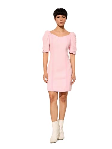 ONLY Women's Cotton A-Line Above The Knee Aline Dress (9014116- Mulberry