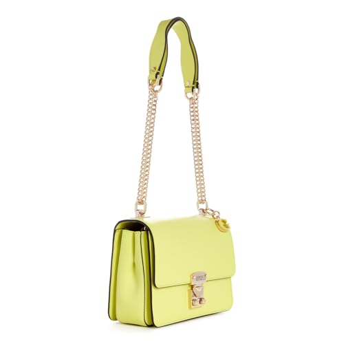 GUESS Women's Lime Green Solid Crossbody| Ladies Purse Handbags | Gift For Ladies