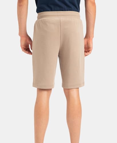 Jockey AM14 Men's Super Combed Cotton Rich Straight Fit Shorts with Zipper Pockets_Desert Taupe_XXL