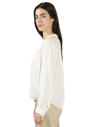 VERO MODA Women's Regular Fit Beige Top