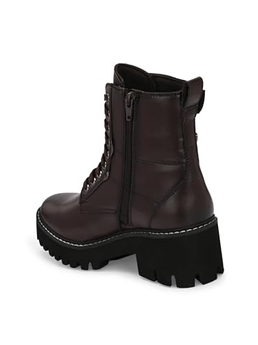 Delize Brown women derby ankle boots 67802-41