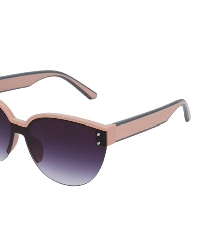 Premium Pink with Grey Toned & UV Protected Lens Cat Eye Sunglass for women - SaumyasStore
