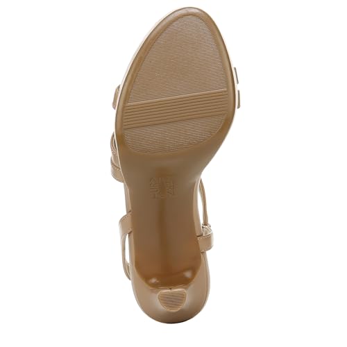 Naturalizer Women's Brenta Heeled Sandal, Crème Brulee, 8.5