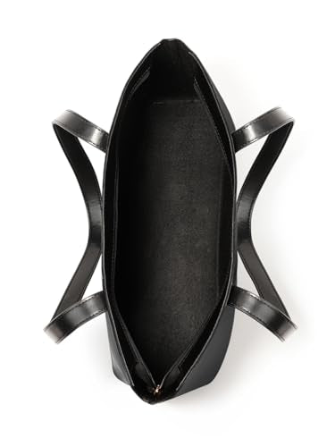 Fastrack PU Structured Tote Bag with Cut Work for Women, Girls and Ladies | College & Office Ready Tote Bag